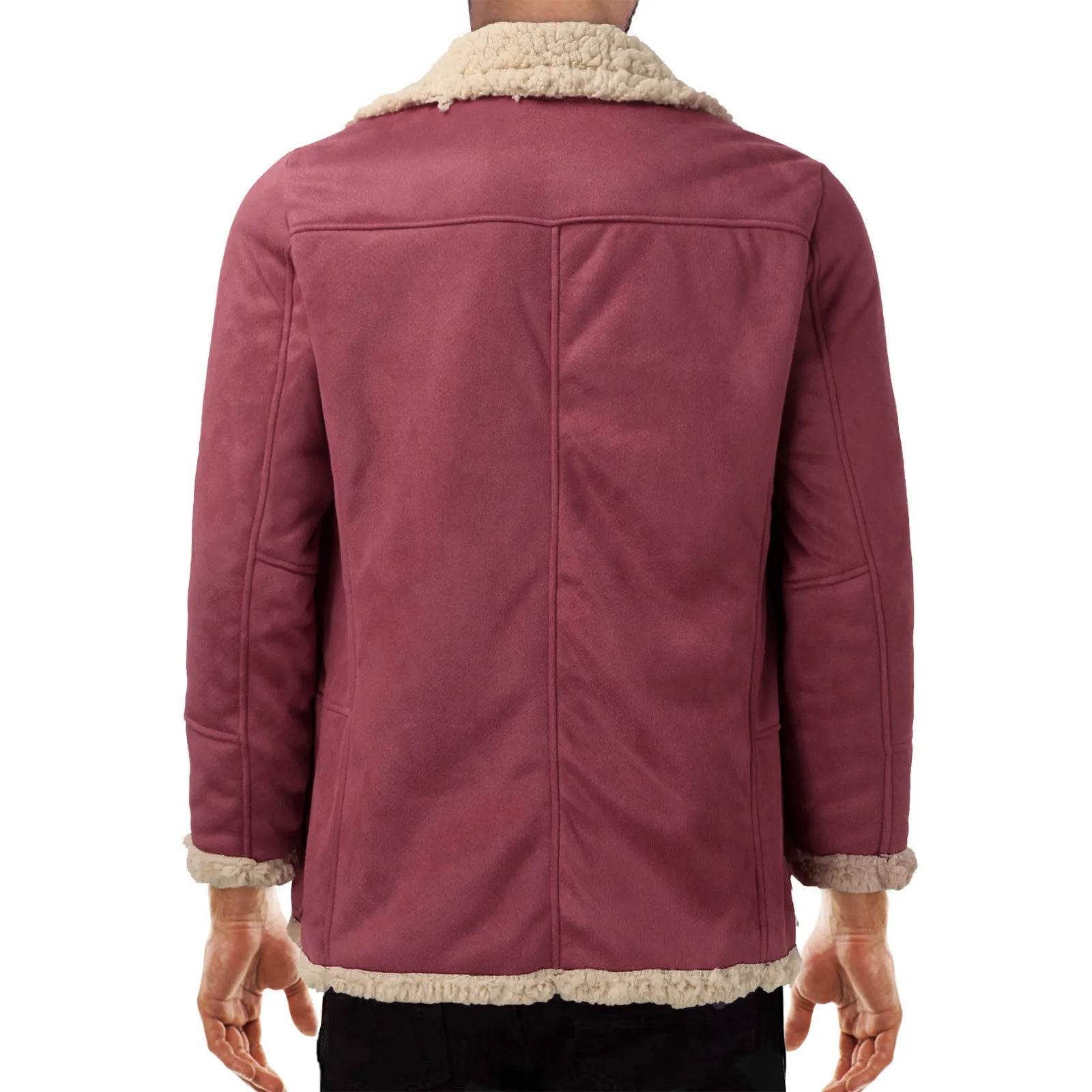 Plus Size Men’s Winter Jacket - Thicken Faux Leather with Hooded Design - Buy Center US