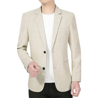 New Summer Men's Slim Blazer Jacket - Casual Business Suit for All Occasions - Buy Center US