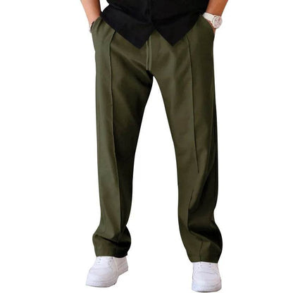 2024 Men's Casual Thin Pants - Spring/Summer Loose Straight Leg Style - Buy Center US