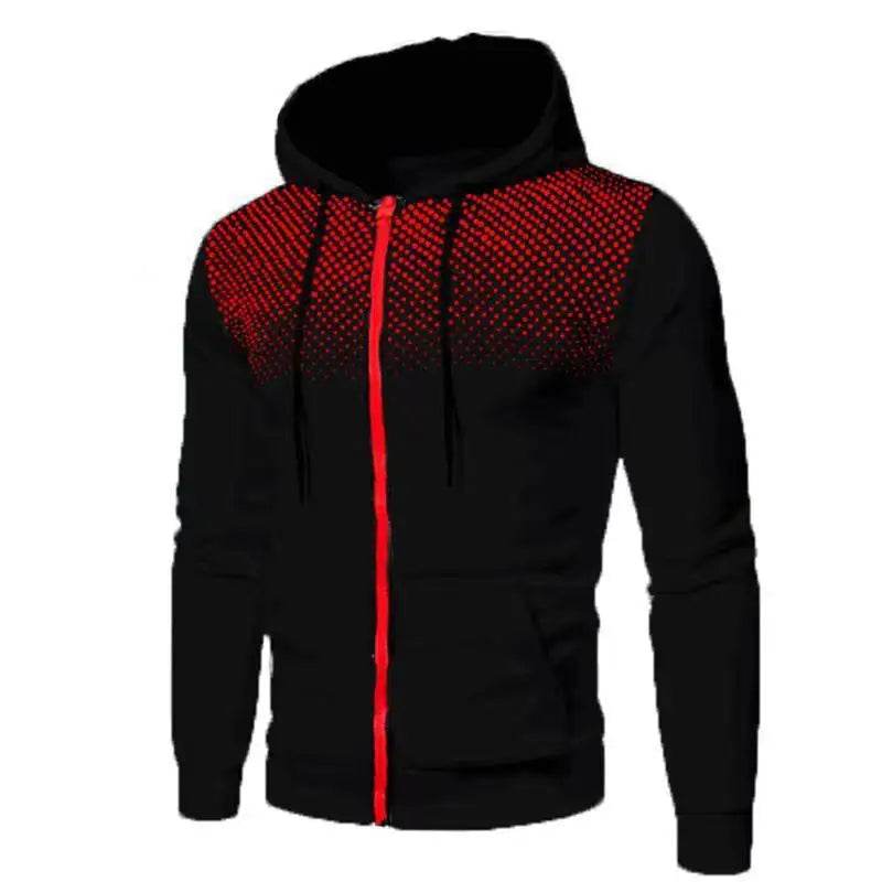 2024 Men's Hoodie Jacket - Zippered Hooded Pullover for Casual Style - Buy Center US
