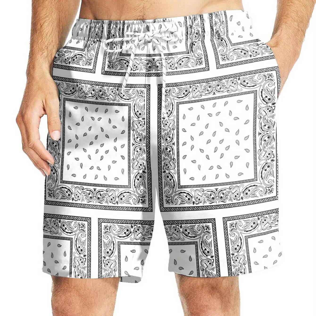 Hawaiian 3D Print Beach Shorts - Men's Casual Summer Surfing Trunks - Buy Center US