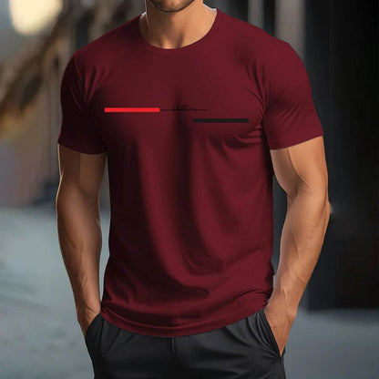 Trendy Summer Casual Men's T-Shirt - Oversized Letter Print, Quick Dry - Buy Center US