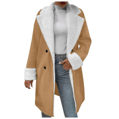 Women's Retro Suede Leather Jacket – Autumn Winter Windbreaker Style - Buy Center US