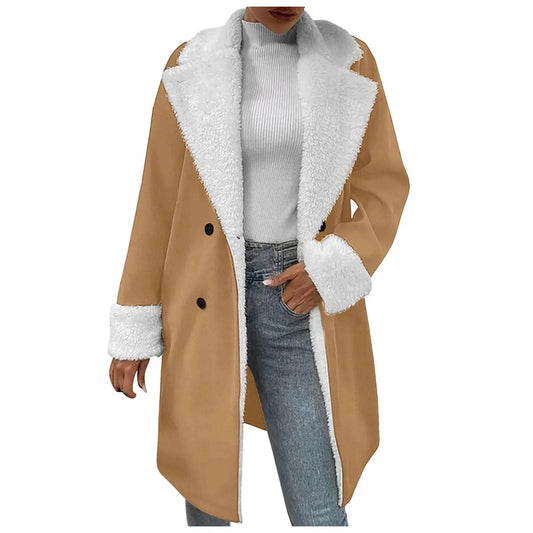 Women's Retro Suede Leather Jacket – Autumn Winter Windbreaker Style - Buy Center US