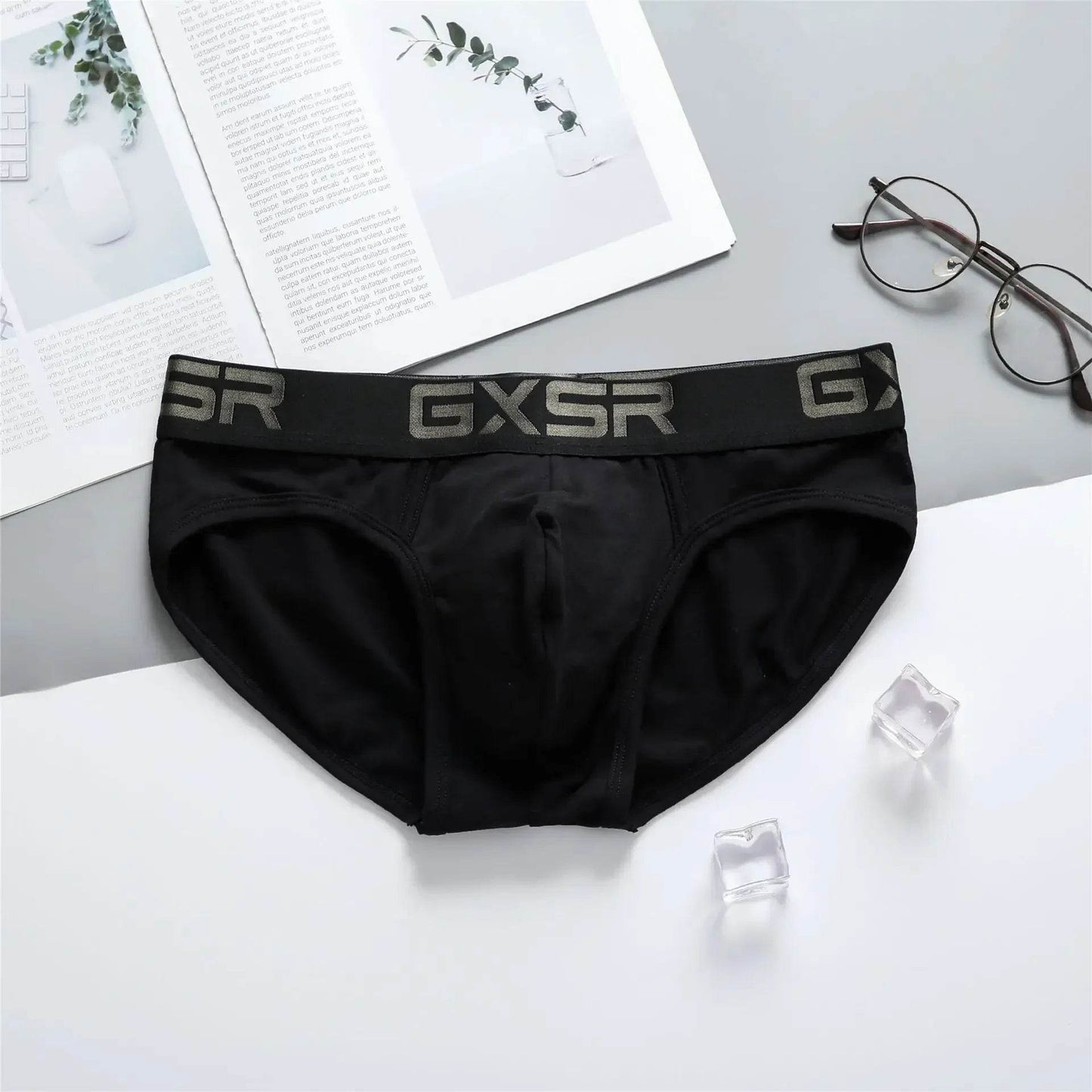 UXST Men's Cotton Underwear - Breathable Low Waist Briefs in Solid Color - Buy Center US