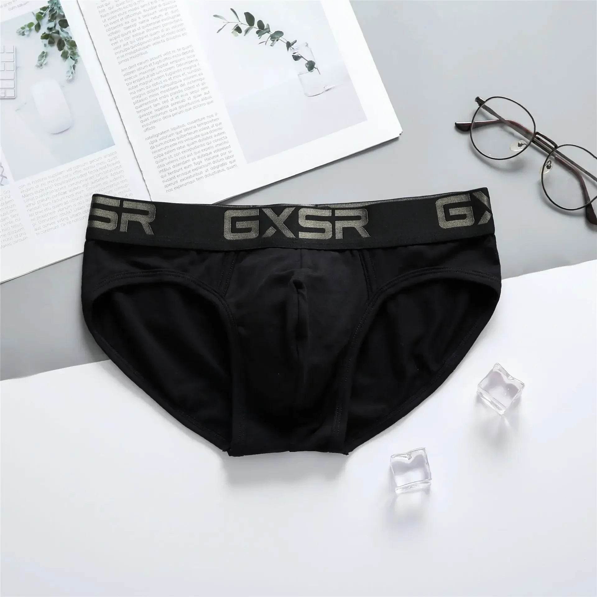 UXST Men's Cotton Underwear - Breathable Low Waist Briefs in Solid Color - Buy Center US