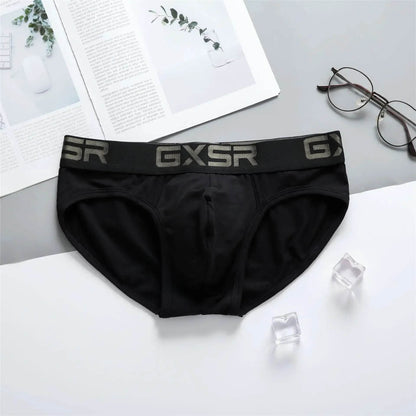 UXST Men's Cotton Underwear - Breathable Low Waist Briefs in Solid Color - Buy Center US
