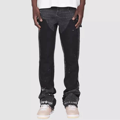 Vintage Ankle Length Washed Jeans for Men - Casual Streetwear Style - Buy Center US