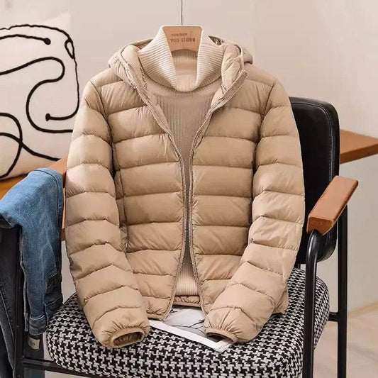 2024 Women's Hooded Puffer Jacket - Ultra Lightweight & Packable - Buy Center US