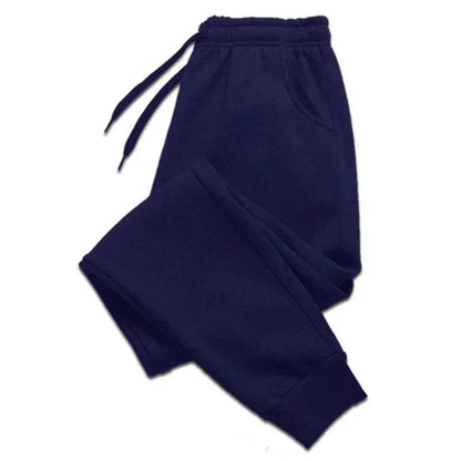 Men’s Casual Fleece Sports Pants - Loose Fit Jogging Trousers for Spring - Buy Center US