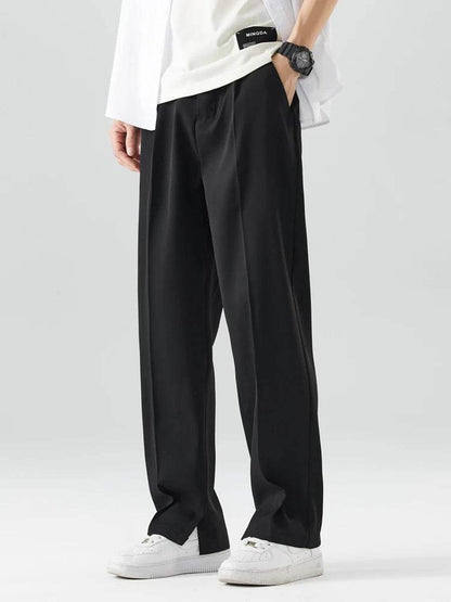 Anbican 2023 Summer Casual Pants for Men - Breathable Polyester Wide Leg - Buy Center US