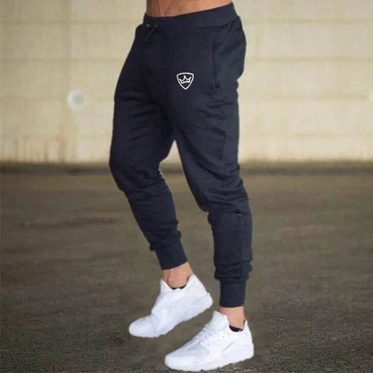Shield Print Men's Jogging Pants - Breathable, Casual Sweatpants for All Seasons - Buy Center US