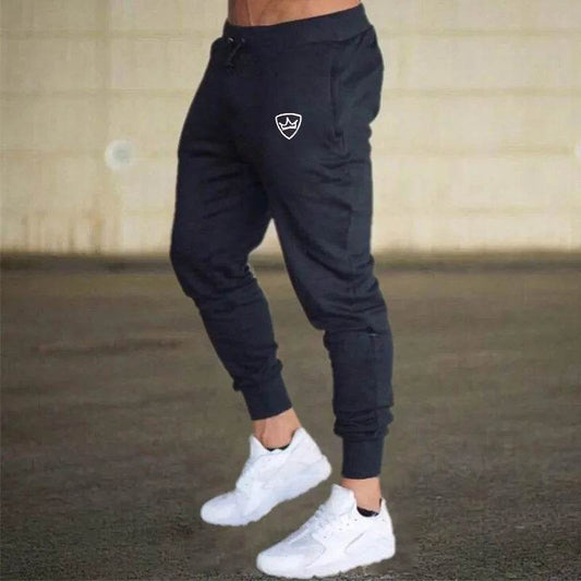 Shield Print Men's Jogging Pants - Breathable, Casual Sweatpants for All Seasons - Buy Center US