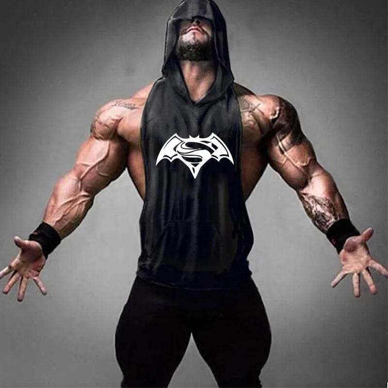 2024 Men's Cotton Tank Top - Hooded Sleeveless Gym Workout Shirt - Buy Center US