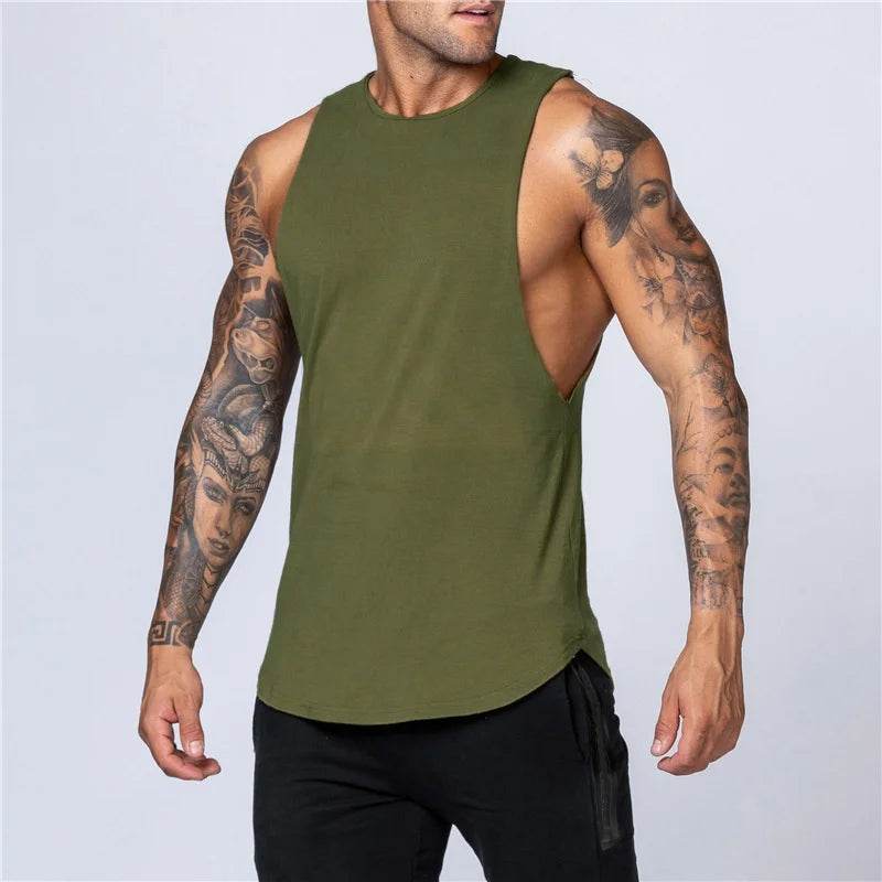 Men's Sleeveless Sports T-Shirt - Trendy Tank Top for Summer Training - Buy Center US