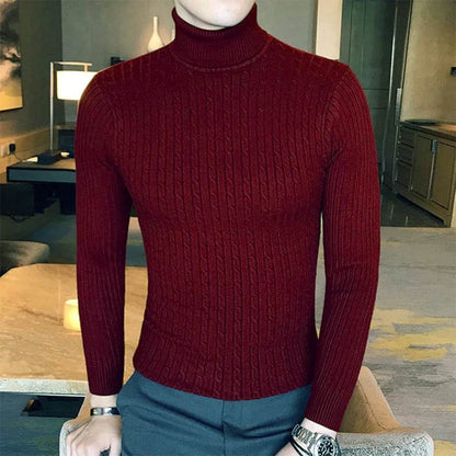 FURCW Autumn Winter Turtleneck Pullover - Slim Fit Men's Sweater - Buy Center US