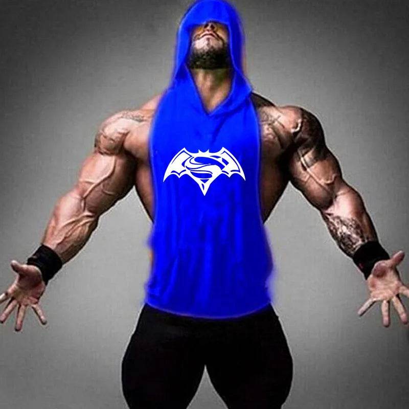 2024 Men's Cotton Tank Top - Hooded Sleeveless Gym Workout Shirt - Buy Center US