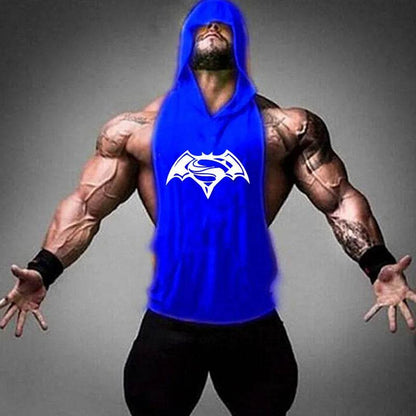 2024 Men's Cotton Tank Top - Hooded Sleeveless Gym Workout Shirt - Buy Center US