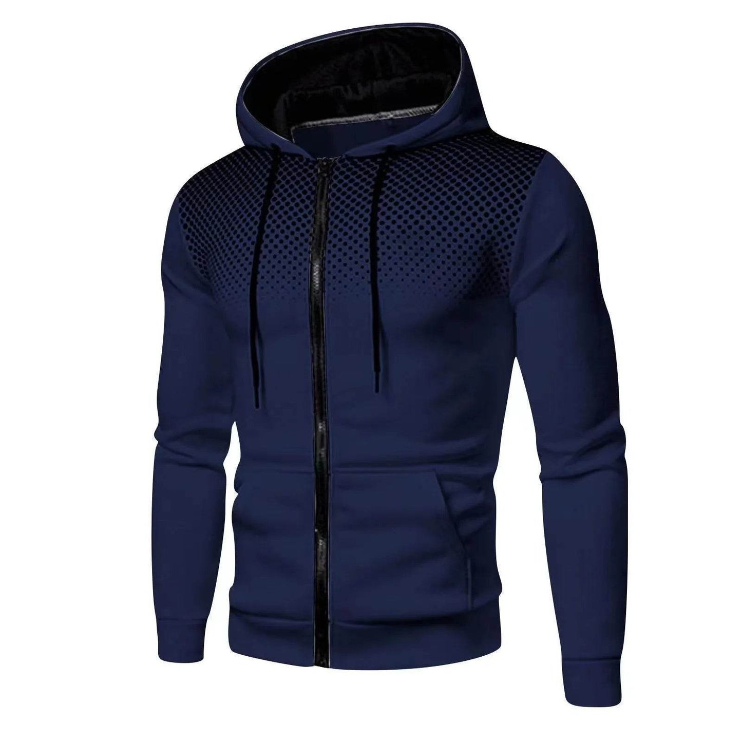 2024 Men's Hoodie Jacket - Zippered Hooded Pullover for Casual Style - Buy Center US