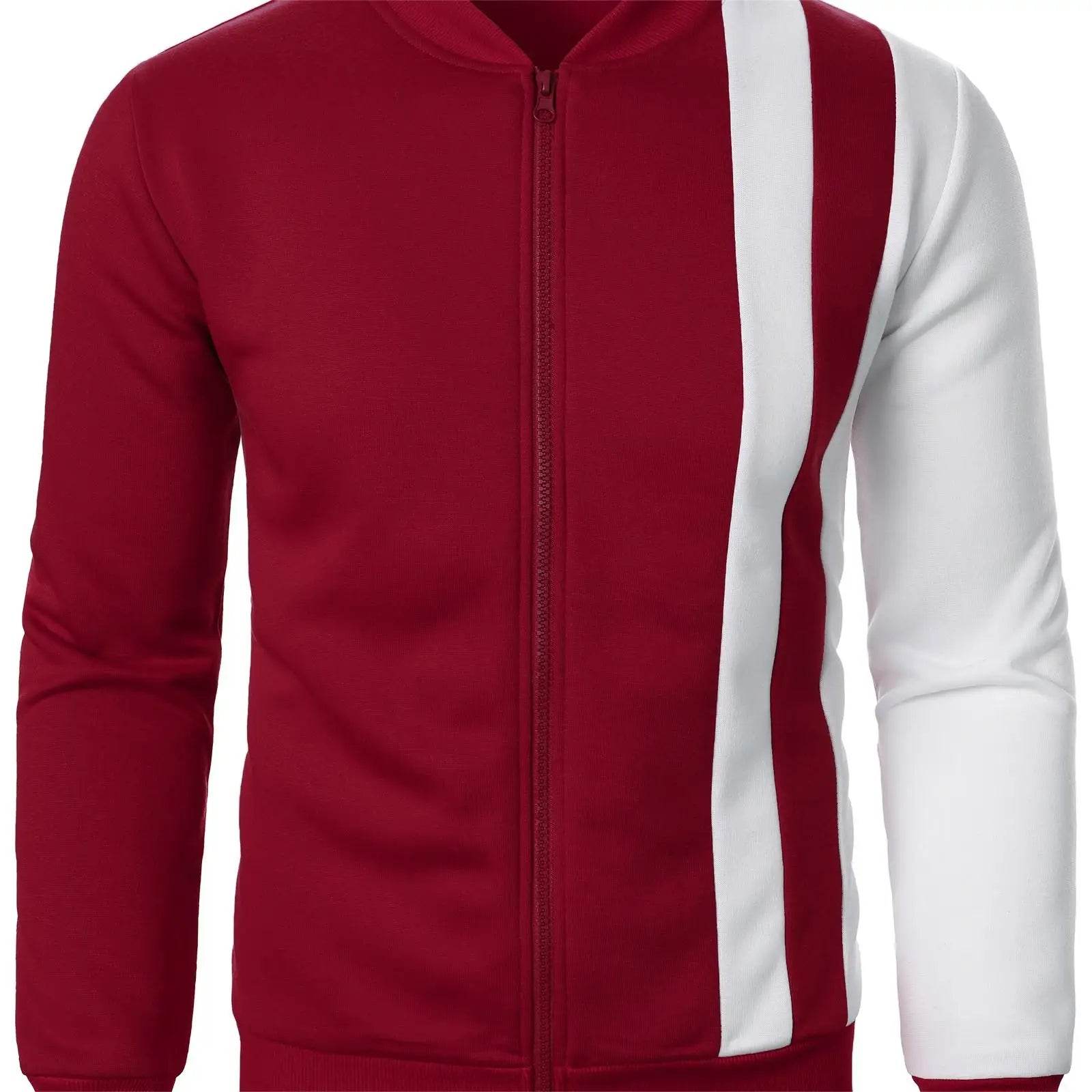 Casual Long Sleeve Zipper Gym Blazer - Men's Spring & Fall Jacket - Buy Center US