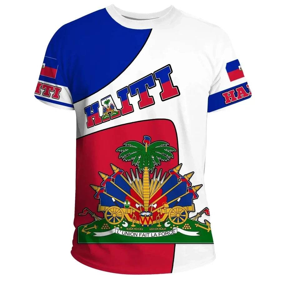3D Printed Caribbean Sea Map T-Shirt - Quick Dry Casual Tee for Men - Buy Center US