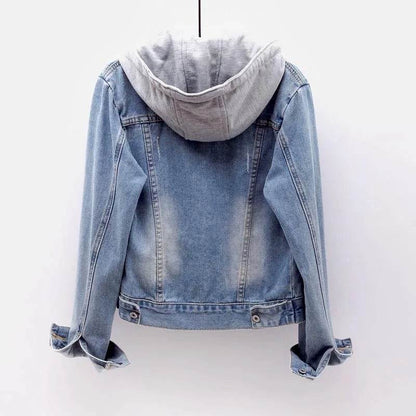 Kalenmos Women’s Slim Fit Denim Coat - Casual Full Sleeve Jacket - Buy Center US