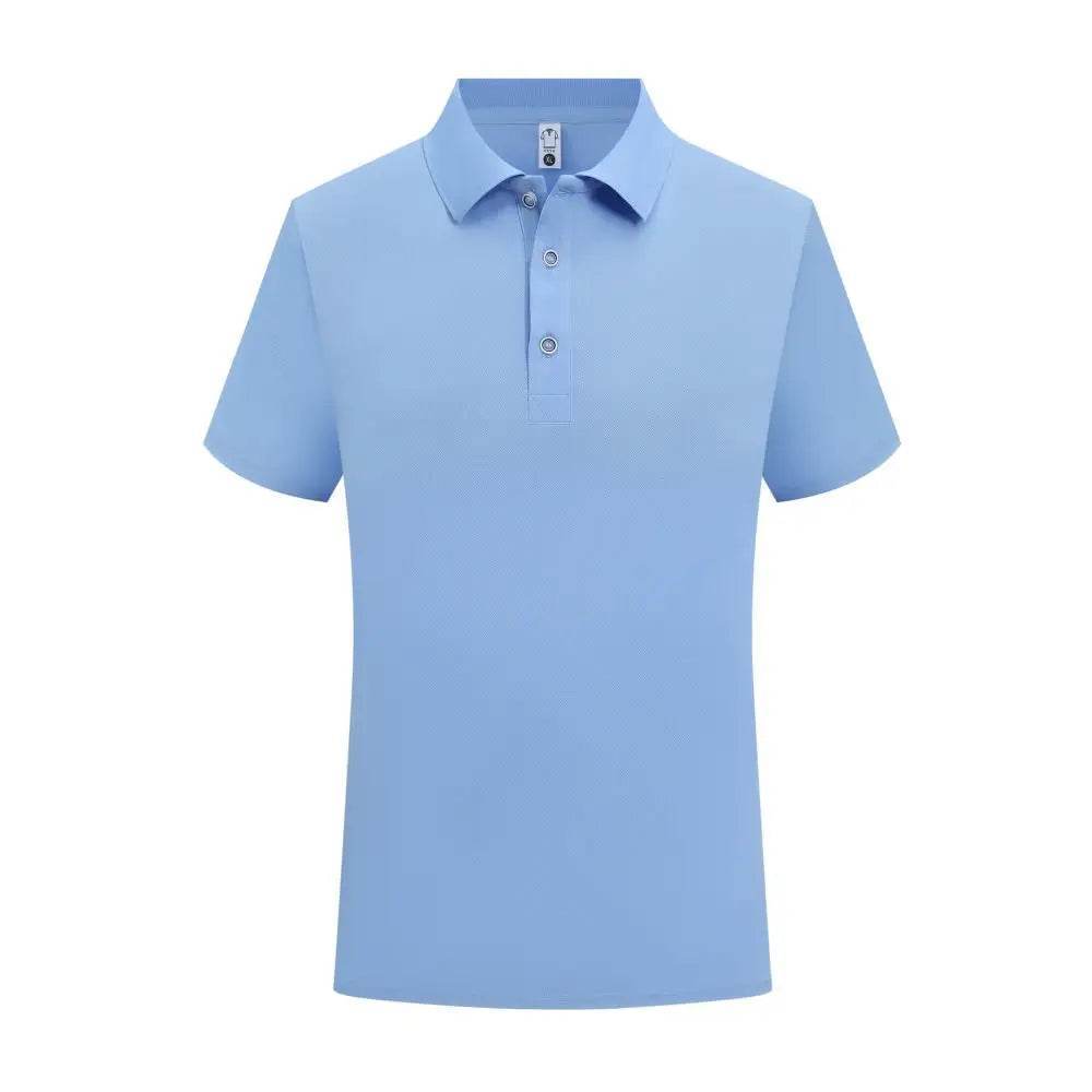 Classic Black Polo T-Shirt for Men - Casual & Breathable Summer Wear - Buy Center US