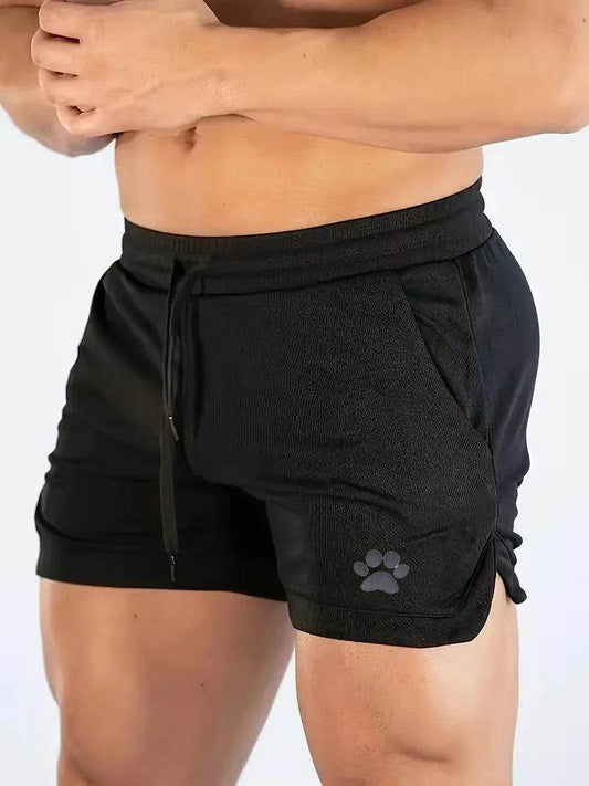 Men's Casual Bear Paw Print Shorts - Perfect for Summer Fitness & Jogging - Buy Center US
