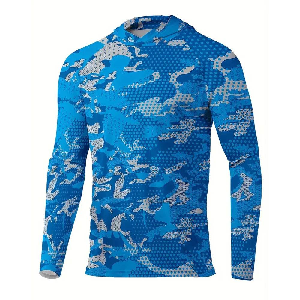 2025 Men's UPF 50+ Sun Protection Hoodie - Quick Dry & Breathable Shirt - Buy Center US