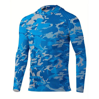 2025 Men's UPF 50+ Sun Protection Hoodie - Quick Dry & Breathable Shirt - Buy Center US