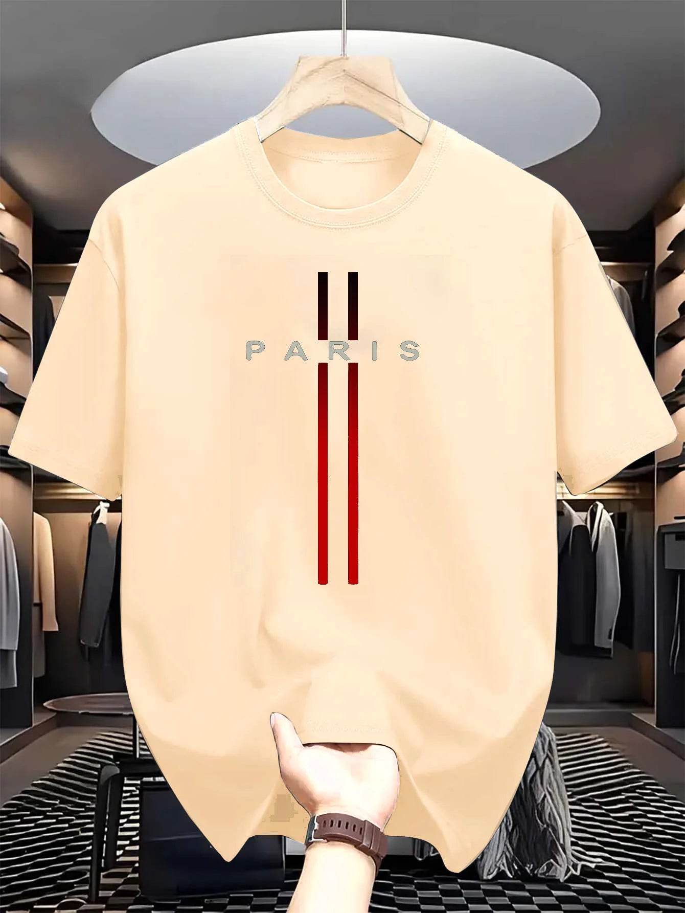 GUILAN Men's Casual Cotton T-Shirt - Comfortable Round Neck & Summer Style - Buy Center US