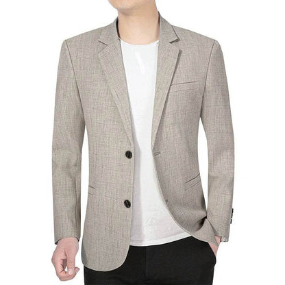 New Summer Men's Slim Blazer Jacket - Casual Business Suit for All Occasions - Buy Center US