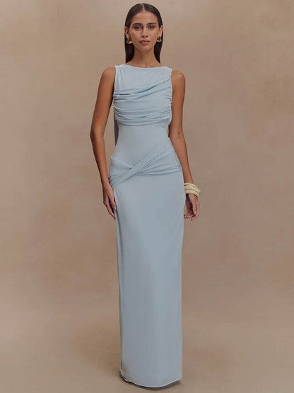 Mozision Women’s Backless Maxi Dress - Elegant Thigh High Split - Buy Center US