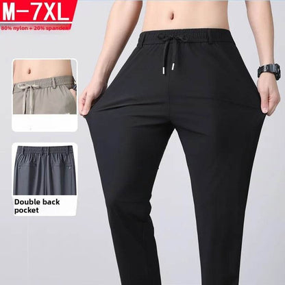 Men's Summer Quick Dry Loose Straight Leg Pants - High Elasticity Sports Wear - Buy Center US