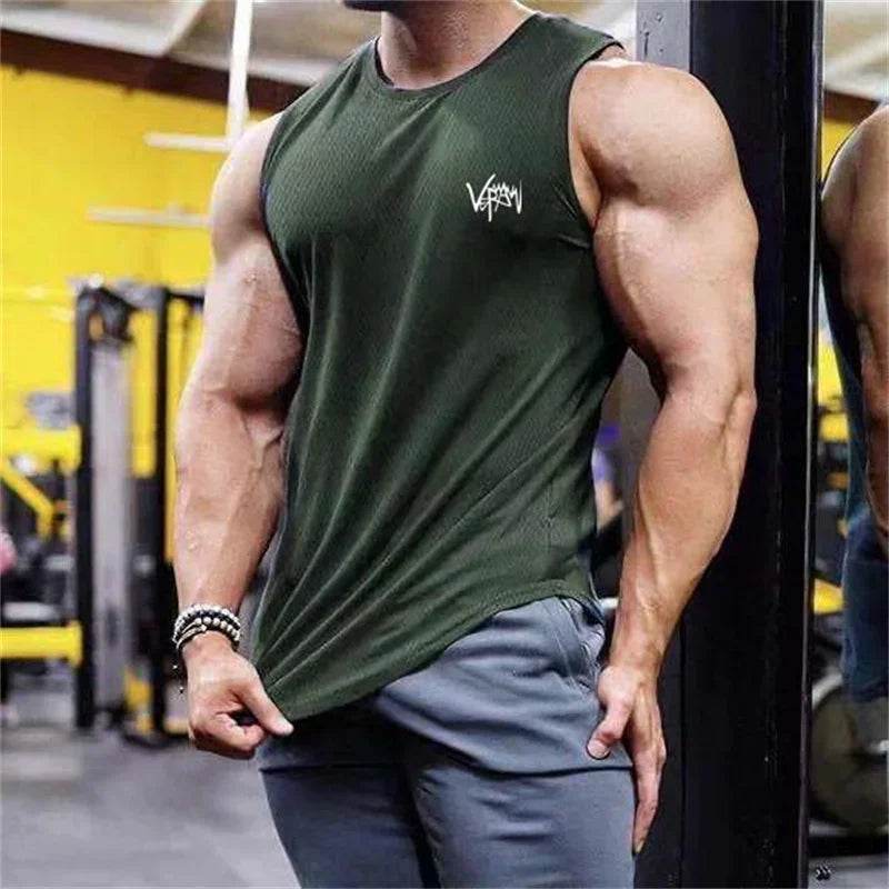 RUASPV Men's Gym Fitness Tank Top - Quick-Drying Sleeveless Casual Vest - Buy Center US