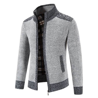 ENWEIGE Men's Fleece Sweater Coat - Warm Knit Zip Windbreaker Jacket - Buy Center US
