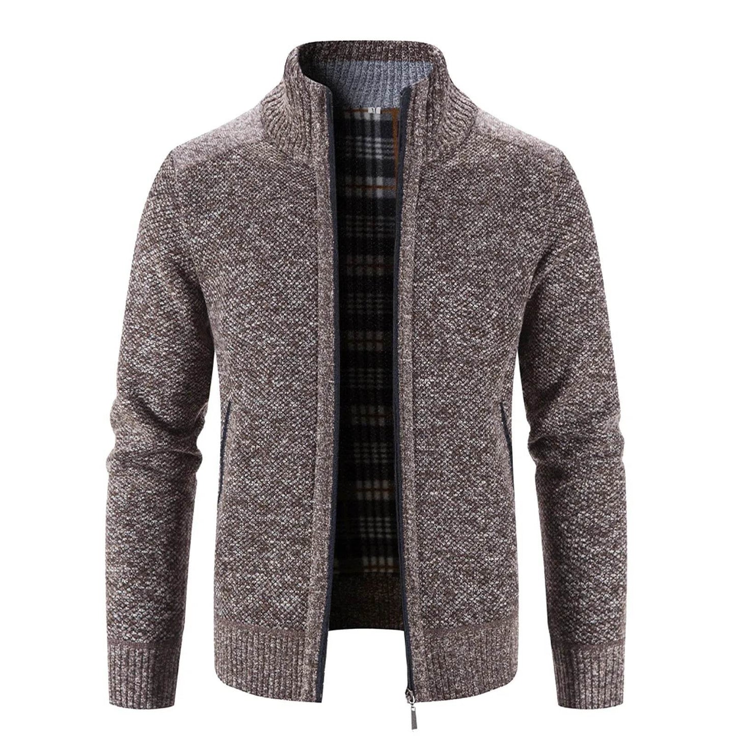 2024 Men’s Faux Fur Wool Jacket - Thick Long-Sleeved Casual Coat - Buy Center US