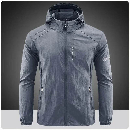 BOOERJUE Men's Thin Quick Dry Jacket - Sun-Protective Hooded Windbreaker - Buy Center US