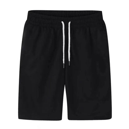 Men's Solid Drawstring Beach Shorts - Casual Lightweight Summer Trousers - Buy Center US