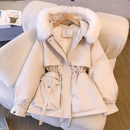 2024 Women's Warm Hooded Down Jacket - Casual Puffer Parka - Buy Center US