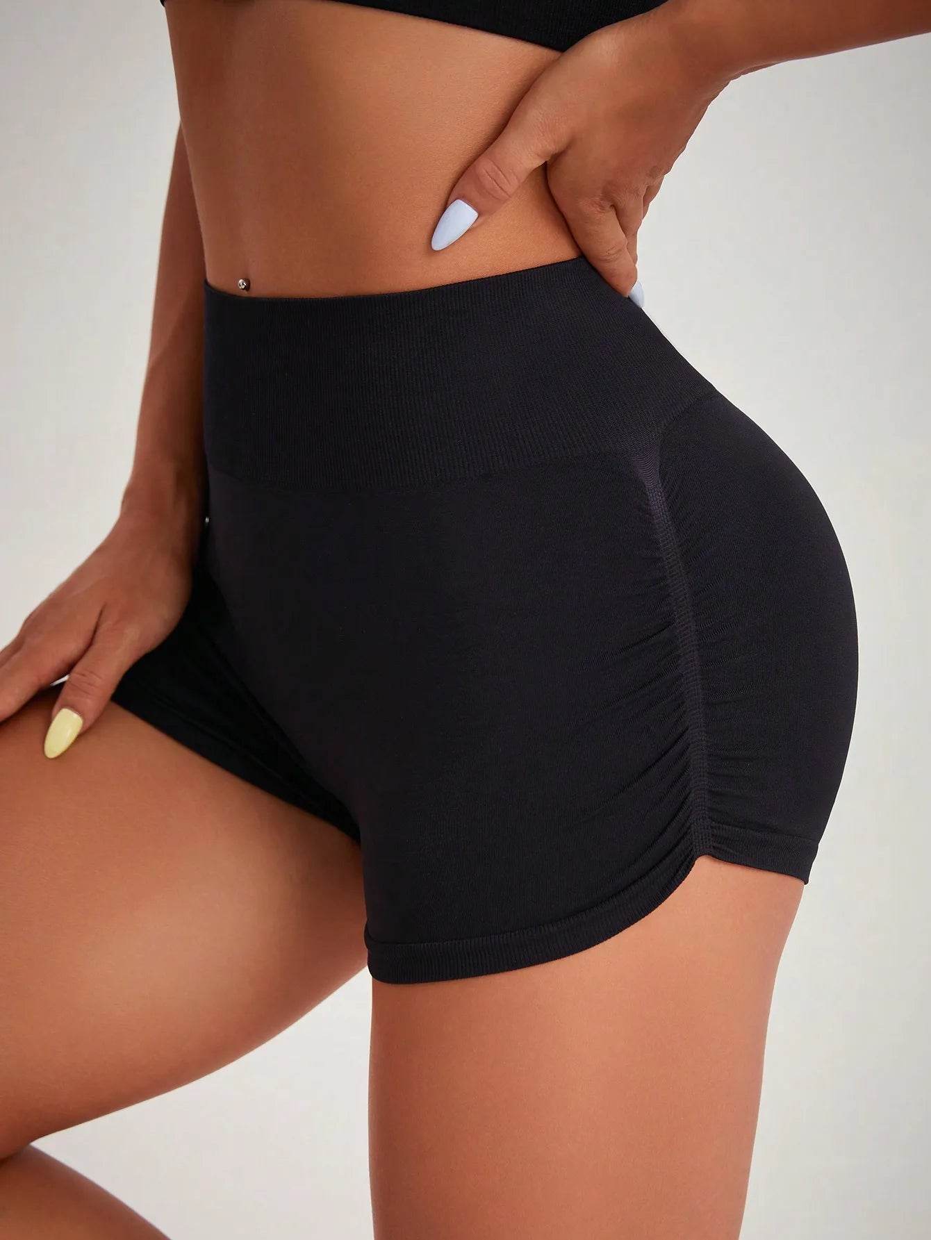 Women’s Seamless Scrunch Butt Gym Shorts - Perfect for Yoga - Buy Center US