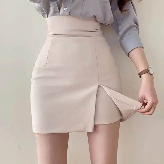 Women's Autumn High-Waisted Bodycon Mini Dress - Professional Style - Buy Center US