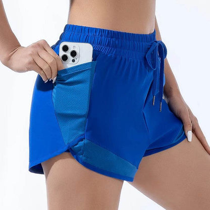 Women's Yoga Shorts - Quick Dry Elastic Fitness Running Wear - Buy Center US