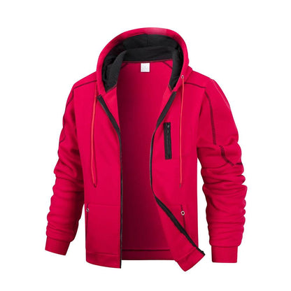 Men's Casual Sports Hoodie Coat - Slim Fit Zipper Cardigan Jacket - Buy Center US