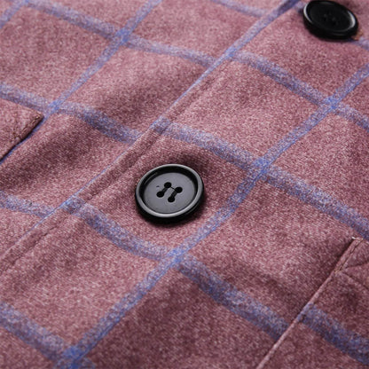 2024 New Men’s Plaid Blazer Jacket - Slim Fit, Long Sleeve Formal Coat - Buy Center US