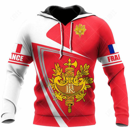 Men's 3D Print France Flag Hoodie - Casual Long Sleeve Autumn Wear - Buy Center US
