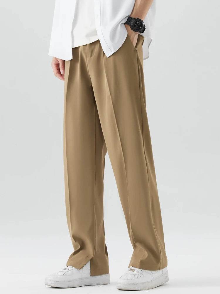 Anbican 2023 Summer Casual Pants for Men - Breathable Polyester Wide Leg - Buy Center US