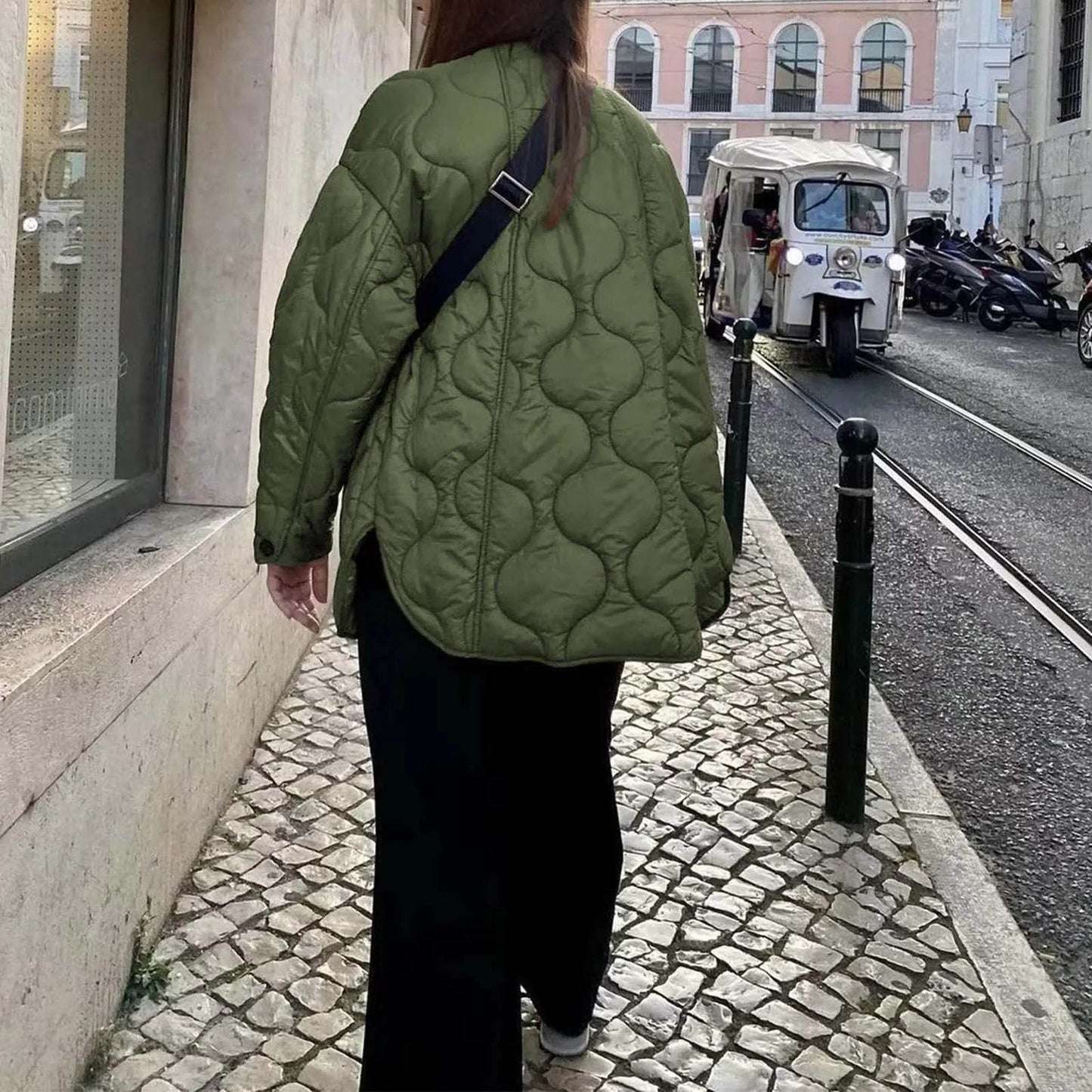 2024 Women's Winter Parka - Warm Solid Color, Big Pocket Design - Buy Center US