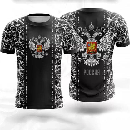 Russian Coat of Arms T-Shirt - Camouflage Casual Tee for Men & Women - Buy Center US