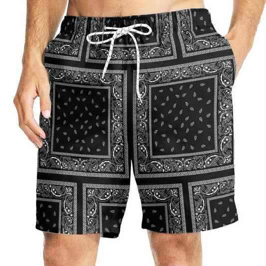 Hawaiian 3D Print Beach Shorts - Men's Casual Summer Surfing Trunks - Buy Center US